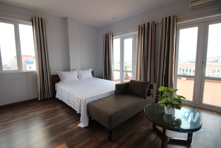 Modern and elegant solo apartment for rent in city centre Hanoi